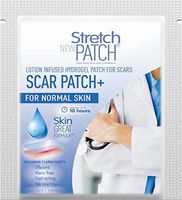 Stretch Patch Scar Patch+ for Normal Skin - Lotion Infused Hot Patch for Scars 7 Patches per Pack