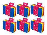 48 Pack of Scouring Pads 5.75" x 4" Assorted Colors Super Value Pack