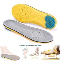 Shoe Soles for Women and Men,Memory Foam Shock Absorption Shoes Inserts, Anysize Trimmed Sports Shoes Sole, Soft Shoes Cushion Running,Casual Use, Flat Feet, Heel Spurs & Foot Pain by Robylin,L