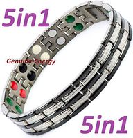 Titanium Magnetic Energy Armband Power Bracelet Health Bio 5in1 Bio 852
