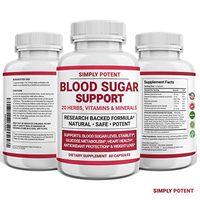Diabetic Supplement for Natural Blood Sugar Support & Glucose Level Balance, Pre-Diabetes & Diabetes Support w 20 Vitamins & Herbs for Healthy Pancreas Insulin Sensitivity Metabolism for Men & Women