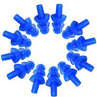 Swim Ear Plugs Silicone Push in Ear Plugs Waterproof Noise Reducing Aqua Ear Pugs, 6 Pairs()