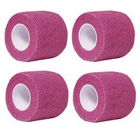 Aguaton Fidowrap Self-Adherent Stretch Bandage Cohesive Tape Wrap for Pets (Pack of 4) 2 Inches by 6 Yards (Pink)