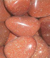 Goldstone Red Brown Tumblestones Copper Flecks