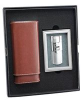 Visol "Lone Star" and "Phantom" Cigar Case and Lighter Gift Set
