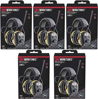 3M WorkTunes Connect Hearing Protector, Wired - 90541-80025T, 5 Pack