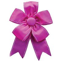Caspari Grosgrain Ribbon Bow in Fuchsia - 4 Count