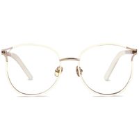 Blue Light Filter Computer Glasses for Blocking UV Headache Anti Eye Eyestrain Transparent Lens VL9007 White Frame