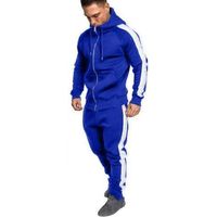 Men's Casual Tracksuit Set,Chaofanjiancai Men's Long Sleeve Zipper Hoodie Coat Jacket Slim Fit Workout Running Sweatpants