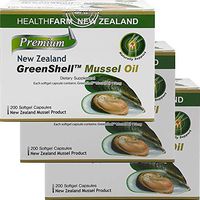 Joint-Health Supplement GreenShell™ Mussel-Oil 200capsule Green-Lipped Mussel (3 Pack)