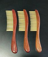 1PC Natural Sandalwood Bamboo Hair Comb Anti-Static Wooden Handle Hair Scalp Massage Comb Hairbrush Detangle Hair Brush Styling Tool