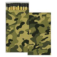 Camouflage Match Boxes with Wooden Matches (Set of 10)
