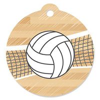 Bump, Set, Spike - Volleyball Baby Shower or Birthday Party Favor Gift Tags (Set of 20)