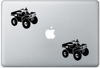 Detailed Atv Four Wheeler FlashDecals0128 Set Of Two (2x) , Decal , Sticker , Laptop , Ipad , Car , Truck