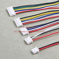 Davitu Mini Micro XH2.54 JST 2.54mm Pitch 2Pin 3Pin 4Pin 5Pin 6Pin Connector with 1007 26AWG Electronic Wire Cable - (Color: 4P250mm 25pcs)