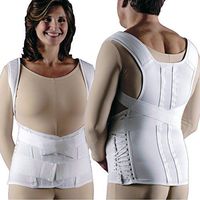 Unisex 2-Pull Side-Lace EZ-Fit Pendulous Dorsolumbar Back Support Corset 575 (M)
