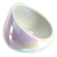 Smart Living 12011038 White Iridescent Boom Bowl
