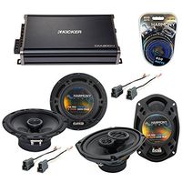 Compatible with Hyundai Tiburon 2003-2008 OEM Speaker Upgrade Harmony R65 R69 & CXA300.4 Amp (Renewed)