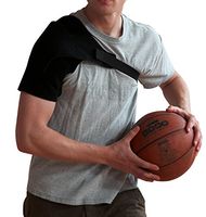 Shoulder Strap Rotator Cuff Brace - Shoulder Pain Relief Compression Sleeve Immobilizer Lightweight Adjustable Neoprene Wrap Dislocated Frozen Right Left Shoulder Women and Men Stealth Support Small