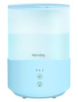 Homasy Cool Mist Humidifier, 2.5L Essential Oil Diffuser with 7-Color Mood Lights, Top Fill Humidifier for Bedroom, Air Humidifier with Adjustable Mist Output, Sleep Mode, Auto Shut Off