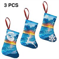 Christmas Stockings Decoration Sunset Over The Beach Unique for Funny Xmas Party