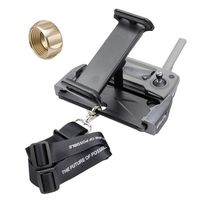 Hanatora Aluminum-Alloy Tablet Holder with Metal Nut Ring,Foldable 4-11 Inch Phone Mount with Lanyard Strap for DJI Mavic Mini,Mavic 2 Pro/Zoom, DJI Mavic Air/Spark/Mavic Pro/Platinum Remote Control