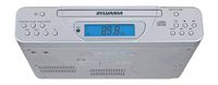 Sylvania SKCR2613 Under Cabinet Kitchen CD Clock Radio with Remote Control (Renewed)
