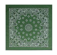 SaverPak BodyForge & InsectGuard - Permethrin Treated Insect Repellent Bandana Paisley (Hunter Green)