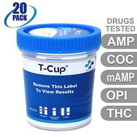 MiCare [20pk] - 5-Panel Multi Drug Test Cup (AMP/COC/mAMP/OPI/THC) #MI-TDOA-254