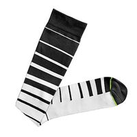 Prestige Medical Printed Compression Socks, Black Stripes