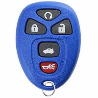 KeylessOption Keyless Entry Remote Control Car Key Fob Replacement 15912860 -Blue