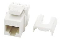 Legrand - On-Q WP3475WH Cat5e RJ45 Quick Connect Keystone Insert with 110 Punch-Down, White
