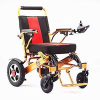 YOLANDEK Folding Electric Powered Wheelchair, Supports up to 220 lb, Weighs 50lb, Up to 12 Miles Range with 2 Batteries, Approved for Airplane Travel, Safe and Easy to Drive.