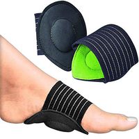 Ailaka 2 Pair Compression Cushioned Arch Support Brace, Plantar Fasciitis Sleeves for Pain Relief & Sore, Flat Feet, Heel Spurs