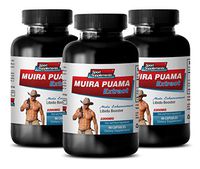 Energy Supplement - Muira PUAMA - Brain Booster Plus - 3 Bottles (270 Capsules)