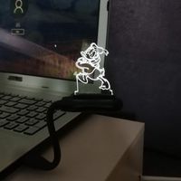 Mini Night Light Flexible USB Port Charge for Notebook Laptop Power Bank Bedside Sleep Lamp Cute Donald Duck Boy Girl Gift Room Decorative