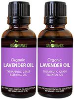 Sky Organics Lavender Essential Oil 100% Pure Therapeutic French Lavender Oil for Diffuser Aromatherapy Headache Pain Meditation Anxiety Sleep-Perfect for Candles & Massage, 1 oz (Pack of 2)