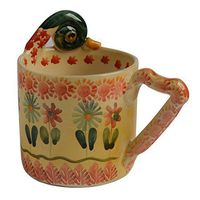 Festa Dinnerware - Duck Mug w/Floral Art Design - Festive Dinnerware made of Italian Dinnerware Set of Flowery Hand Painted Ceramic