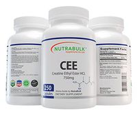 NutraBulk Creatine Ethyl Ester HCL (CEE) 750mg Capsules 250 Count