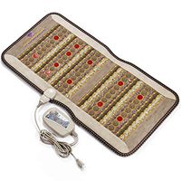 ThermoGem FIR PEMF Photon Chair Mat - 40"L x 20"W - Amethyst + Tourmaline + Jade - Adjustable Bio Magnetic Pulsed Frequency 1-30 Hz & Far Infrared Heating 86°-158°F - Red Light - FDA Reg Manufacturer