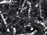 Buy All Store U Choose Size! Black & Metallic Silver Gift Basket Shred Crinkle Paper Filler (8 Oz Bag)