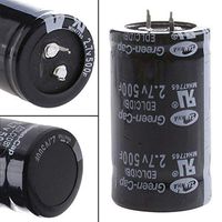Studyset Farad Capacitor, Black 2.7V Double Layer Capacitor 500F 35 x 60MM 10pcs