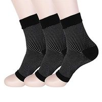 HMILYDYK Plantar Fasciitis Socks Foot Care Compression Sleeve with Arch Support, Better Than Night Splint, Eases Swelling & Heel Spurs, Ankle Brace Support, Relieve Pain(3 Pairs)