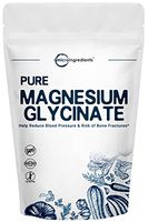 US Origin Pure Magnesium Glycinate Powder, 250 Grams, Strongly Support Bone, Cardiovascular and Muscle Health, No GMOs and Vegan Friendly