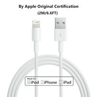 2M/6.6FT Apple Original Charger [Apple MFi Certified] Lightning to USB Cable Compatible iPhone Xs/X/8/7/6s/6/6 plus/5s/5/SE,iPad Pro/Air/Mini,iPod Touch(White 2M/6.6FT) Original Certified