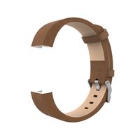Fitbit Charge 2 Band, Newest Genuine Leather With Watch Buckle Design Replacement Watch Bands Wristband Bracelet Strap for Fitbit Charge 2 (No Tracker) (Brown, 6 - 8.3 Inches wrist)