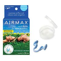 AIRMAX Nasal Dilator for Better Breathing – Natural, Comfortable, Breathing Aid Solution for Maximum Airflow and Reduced Nasal Congestion (Small - Blue) (2367)