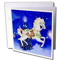 3dRose Christmas Horse - Greeting Cards, 6 x 6 inches, set of 12 (gc_4581_2)