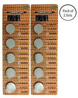 ARC 5 Piece Card of Lithium Batteries - Size CR2032: BA-02032-Z02 : (Pack of 2 Sets)