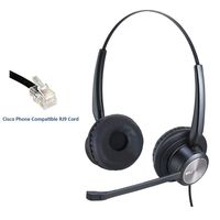 RJ9 Cisco Headset for Office Phones Noise Cancelling Phone Headset with Microphone Compatible with CP-7821, 7841, 7942G, 7945G, 7960, 7961G, 7962G, 7965G, 7970, 7971G, 7975G, 8811, 8841, 9951 etc